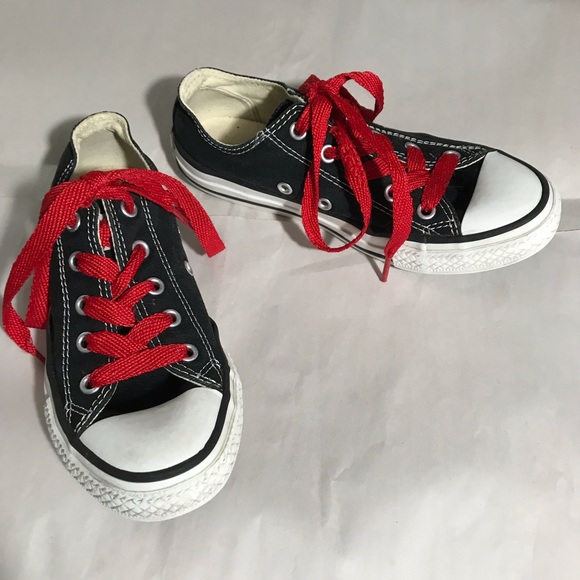 Converse All Stars Black Big Kids Size 1 - Picture 1 of 8